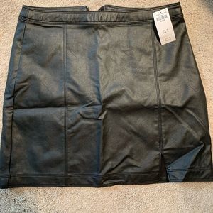 Abercrombie leather skirt NWT